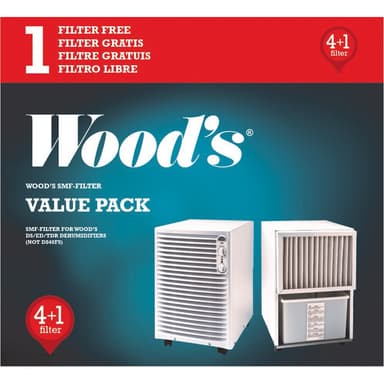 Woods utbytesfilter för luftavfuktare (5-pack)