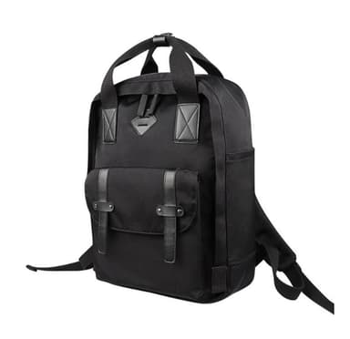 Ryggsäck för laptop 15.6 tum polyester vattentät Svart
