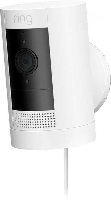 Ring Stick Up trådansluten säkerhetskamera (vit)