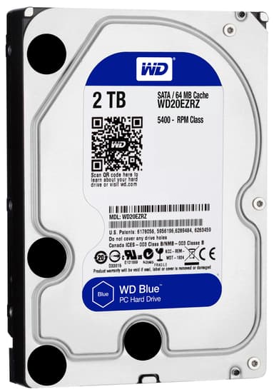 WD Desktop Blue 3.5" intern hårddisk (2 TB)