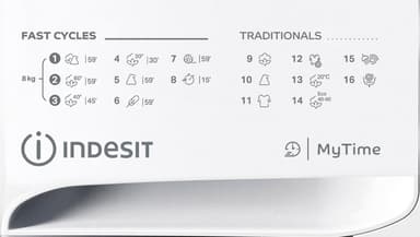 Indesit Mytime tvättmaskin MTWE81683WEU (vit)