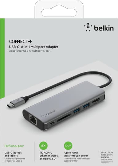 Belkin USB-C 6-i-1 adapter