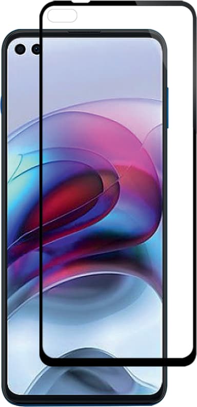 Panzer Full-Fit Motorola Moto G100 skärmskydd (svart)