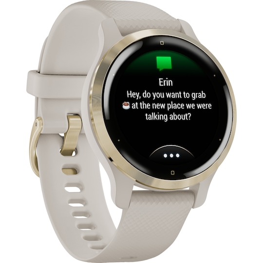 Garmin Venu 2S GPS smartwatch (light gold/light sand)