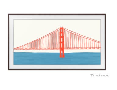 Samsung The Frame 50" ram (2021-2024, brun)