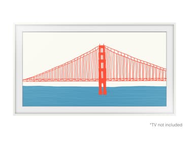 Samsung The Frame 50" ram (2021-2024, vit)