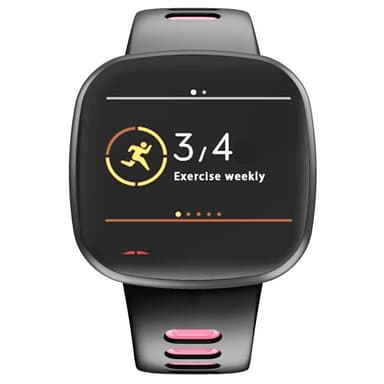 Twin Sport Armband Fitbit Versa 3 - Svart/rosa