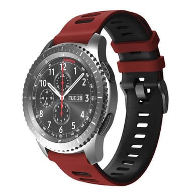 Twin Sport Armband Samsung Galaxy Gear S3 - Röd/Svart
