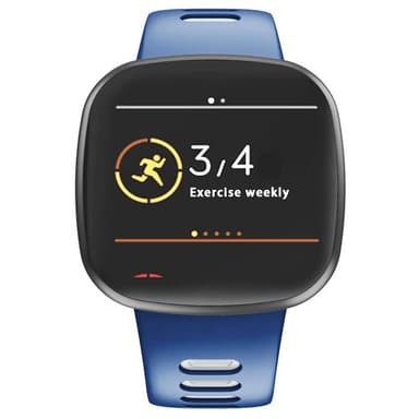 Twin Sport Armband Fitbit Versa 3 - Blå/vit