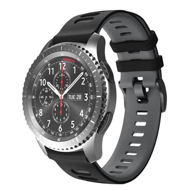 Twin Sport Armband Samsung Galaxy Gear S3 - Svartgrå