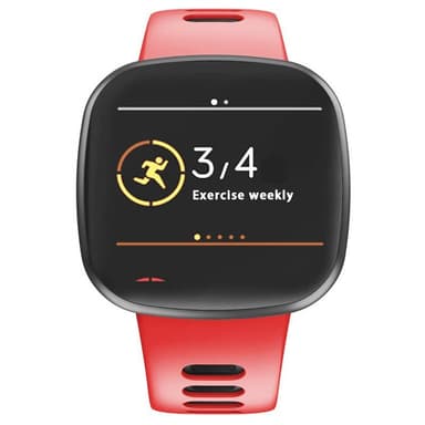 Twin Sport Armband Fitbit Sense - Röd/svart
