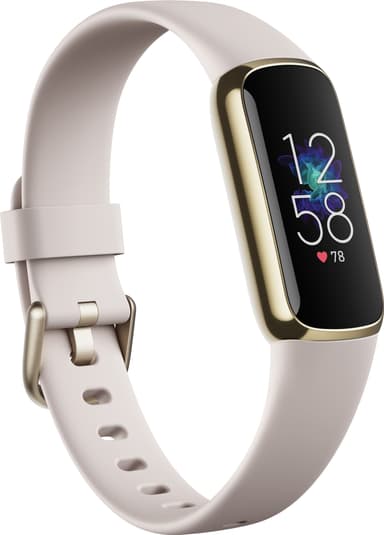 Fitbit Luxe aktivitetsarmband (soft guld/vit)