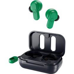 Skullcandy Dime True Wireless hörlurar (mörkblå/grön)
