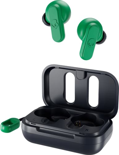 Skullcandy Dime True Wireless hörlurar (mörkblå/grön)