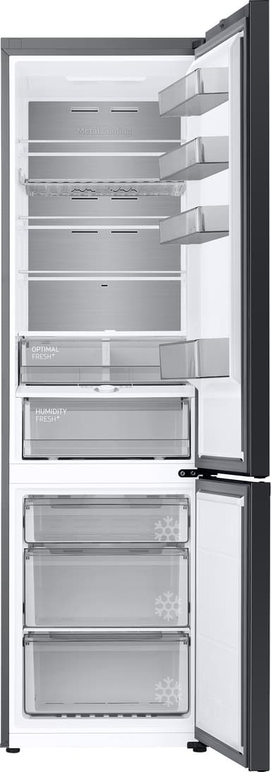 Samsung Bespoke kylskåp/frys kombiskåp RB38A7B5D22/EF (clean black)