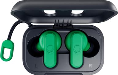 Skullcandy Dime True Wireless hörlurar (mörkblå/grön)