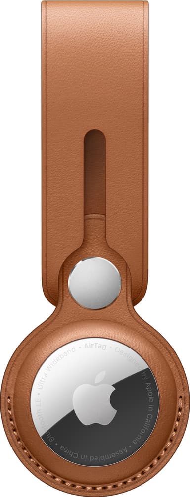 AirTag läderloop (saddle brown)
