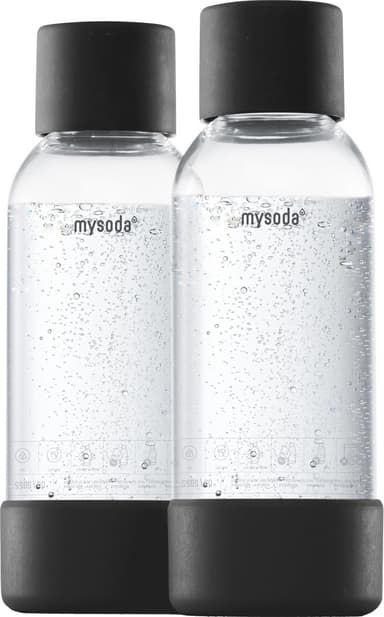 MySoda flaska M2PB905F-B (2-pack, svart)