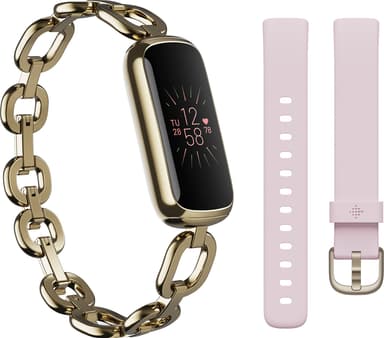 Fitbit Luxe Special Edition aktivitetsarmband (soft gold/pion)