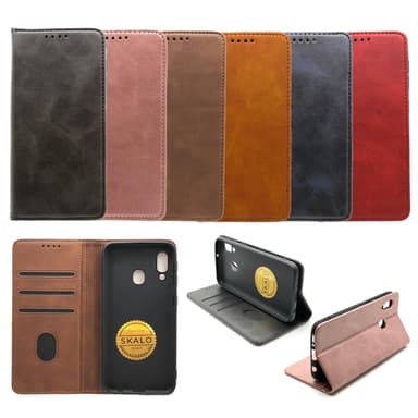 Plånboksfodral Premium Samsung A20e - Brun