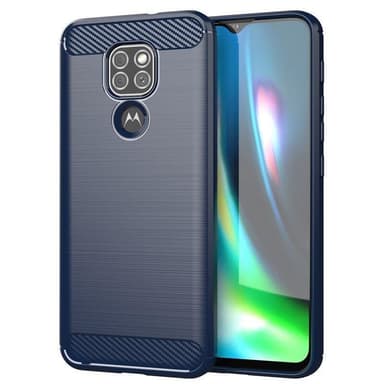 Stöttåligt Armor Carbon TPU-skal Moto G9 Play / Moto E7 Plus - Blå