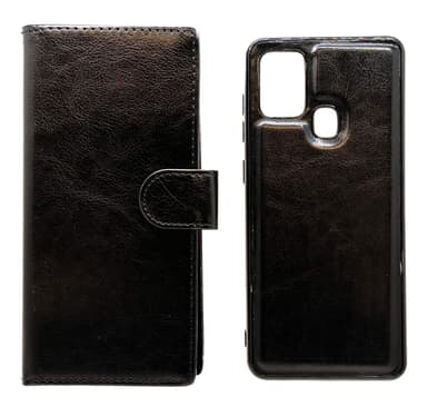 Magnetskal/plånbok ""2 i 1"" Samsung A21s - Svart