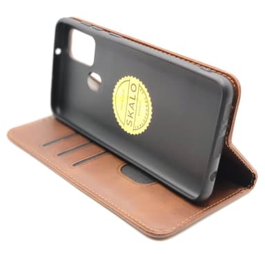 Plånboksfodral Premium Samsung A21s - Mörkbrun