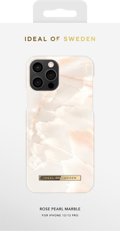 iDeal of Sweden fodral iPhone 12/12 Pro (rose pearl marble)