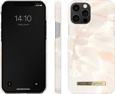 iDeal of Sweden fodral iPhone 12/12 Pro (rose pearl marble)