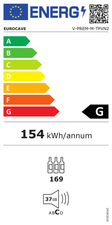 Eurocave Premiére Medium 169 flaskor en zon