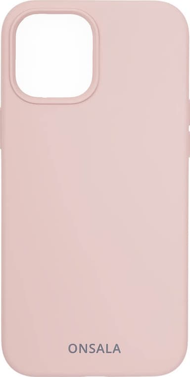 Onsala iPhone 12/12 Pro silikonfodral (sandrosa)