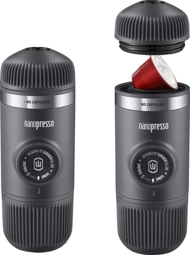 Wacaco Nanopresso portabel espressomaskin med adapter NANOGREYNS