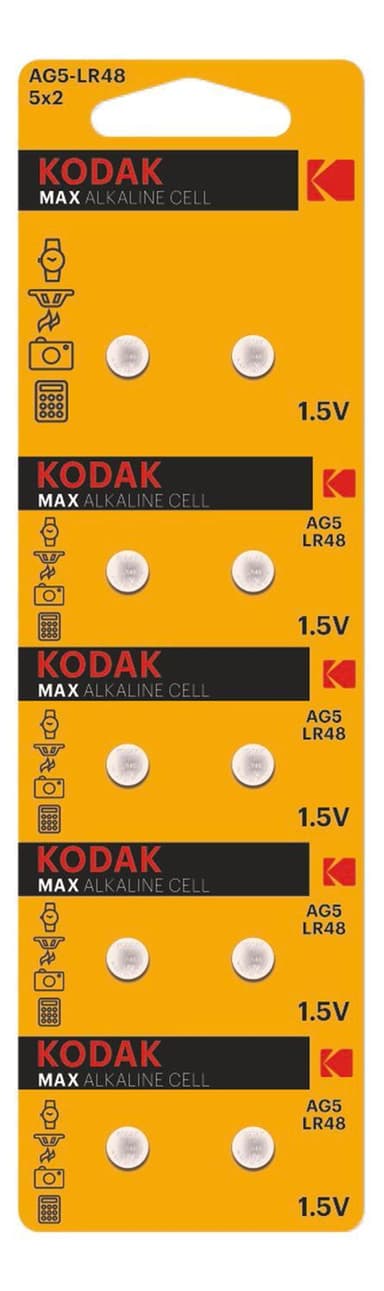 Kodak MAX AG5 / LR48 Micro alkaliskaknappceller