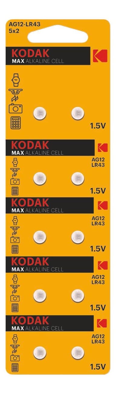 Kodak MAX AG12/LR43 Micro battery