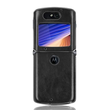 Motorola Razr 5G/Razr (2020) TPU skal Litchi Texture - Svart