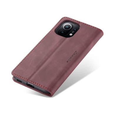 CASEME Plånboksfodral Xiaomi Mi 11 - Vinröd
