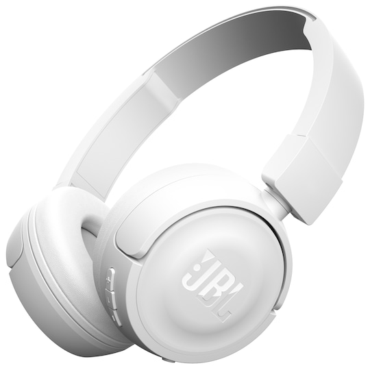 JBL T450WH trådlösa on-ear hörlurar (vit)