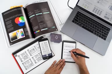 Rocketbook Mini återanvändbart anteckningsblock (infinity black)