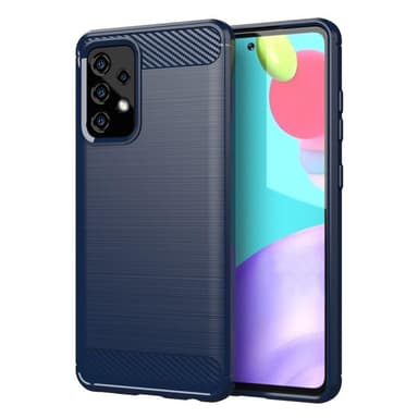 SKALO Samsung A52/A52s Armor Carbon Stöttåligt TPU-skal - Blå