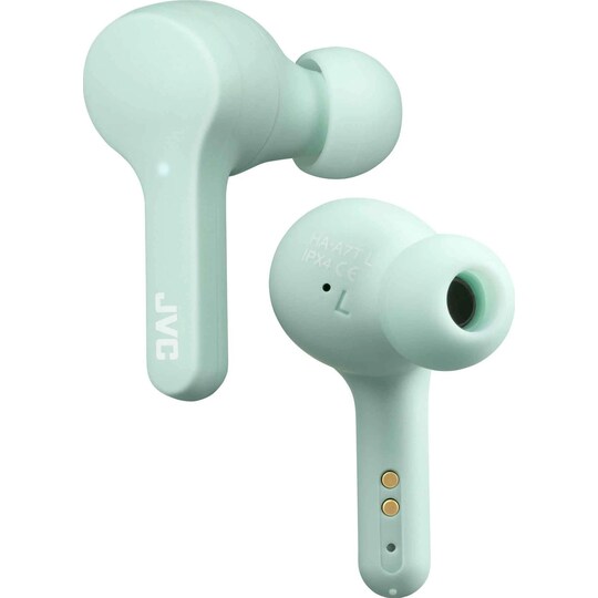 JVC Gumy HA-A7T true wireless in-ear hörlurar (mint green)