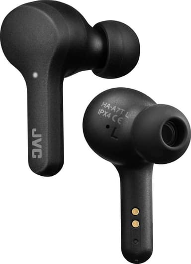 JVC Gumy HA-A7T true wireless in-ear hörlurar (olive black)
