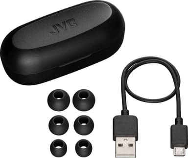 JVC Gumy HA-A7T true wireless in-ear hörlurar (olive black)