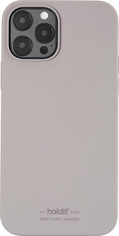 Holdit iPhone 12/12 Pro silikonfodral (taupe)