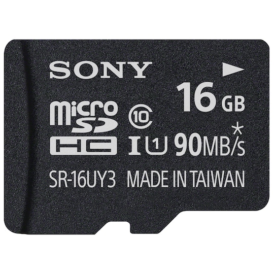 Sony Micro SD Minneskort 16 GB + adapter