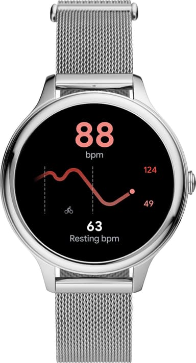Fossil Gen 5E 42mm rostfritt stål smartwatch (silver)