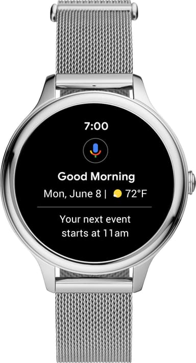 Fossil Gen 5E 42mm rostfritt stål smartwatch (silver)