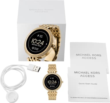 Michael Kors Gen 5E Darci 43mm rostfritt stål smartwatch (pavé gold)