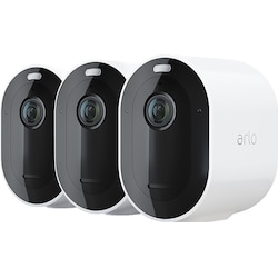 Arlo Pro 4 trådlös 2K QHD kamera 3-pack (vit)