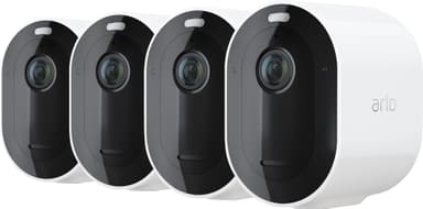 Arlo Pro 4 trådlös 2K QHD kamera 4-pack (vit)