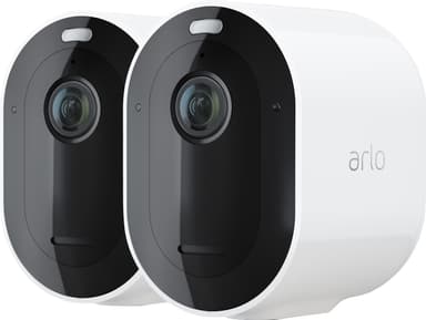 Arlo Pro 4 trådlös 2K QHD kamera 2-pack (vit)